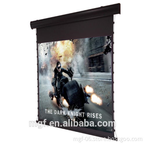 4:3/16:9/16:10 tab tension motorized projection screen with remote control electrical projector screen siver screen